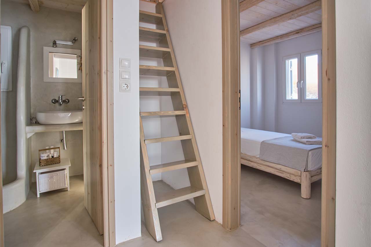 Cape Suites uses natural building materials such as stone and wood