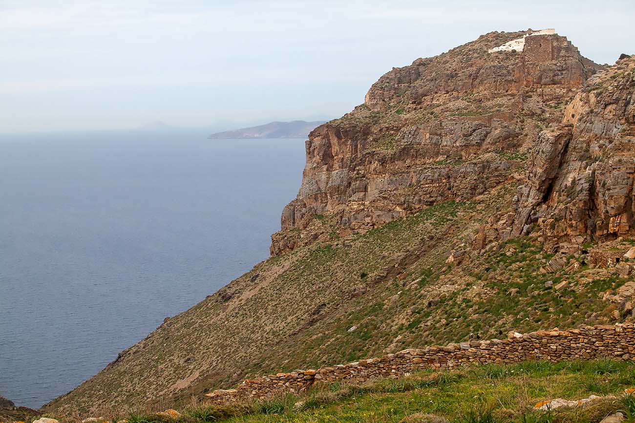 The castle of Oria is imposing even today under the cloudy sky
